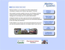 Tablet Screenshot of maximasystems.com